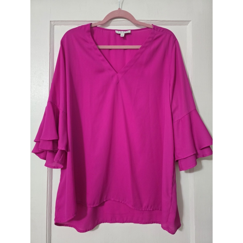 Chaus New York Pink Blouse Size XL